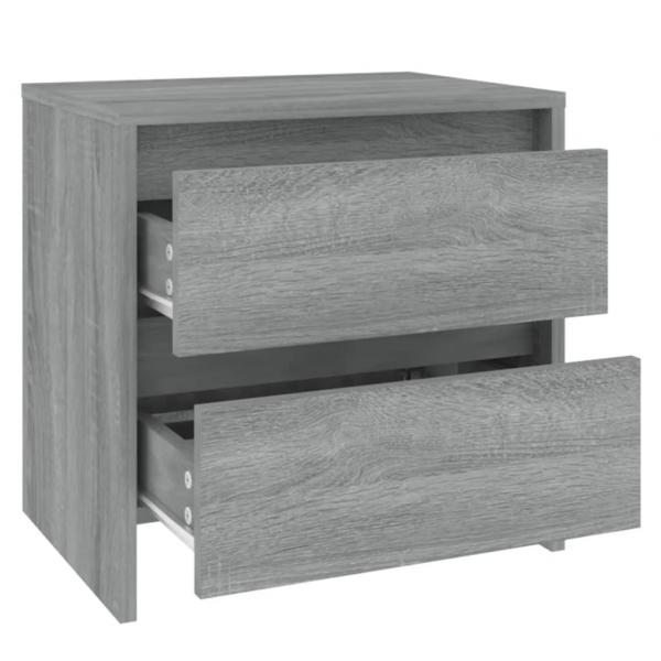 Nachttisch Grau Sonoma 45x34,5x44,5 cm Holzwerkstoff