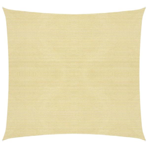 ARDEBO.de - Sonnensegel 160 g/m² Beige 6x6 m HDPE