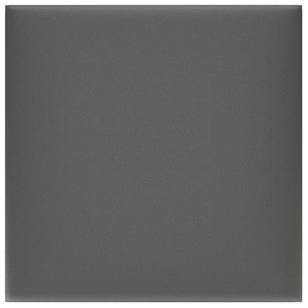 Wandpaneele 12 Stk. Grau 30x30 cm Kunstleder 1,08 m²