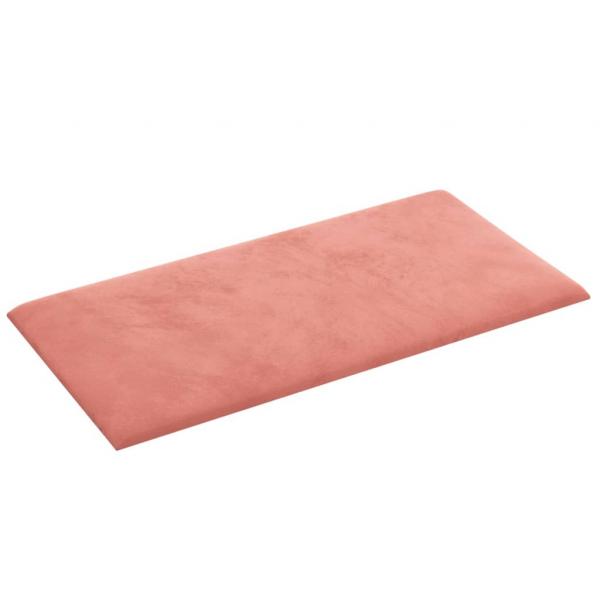 Wandpaneele 12 Stk. Rosa 60x30 cm Samt 2,16 m²