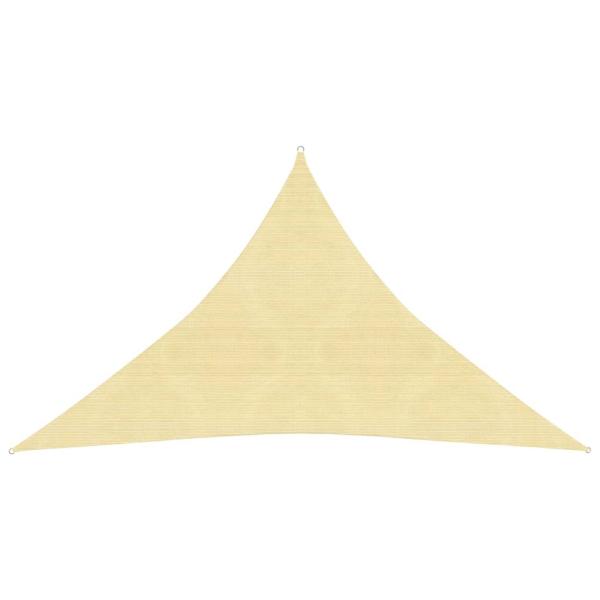 ARDEBO.de - Sonnensegel 160 g/m² Beige 5x5x6 m HDPE