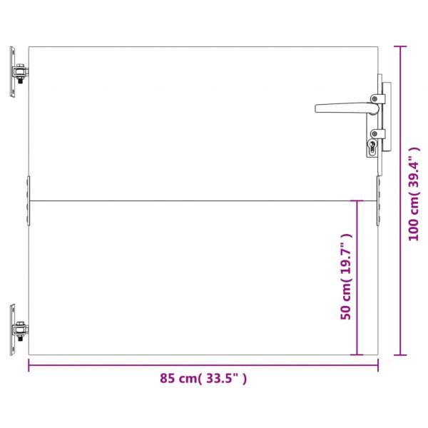 Gartentor 85x100 cm Cortenstahl