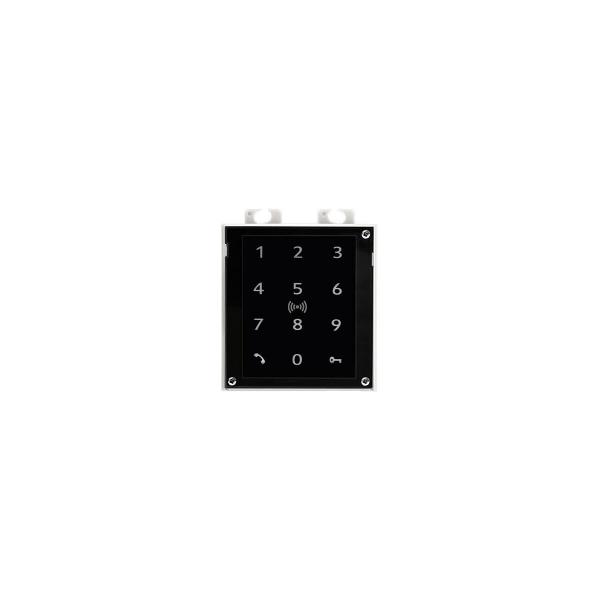 ARDEBO.de 2N 91550945-S Touch-Tastatur/RFID secured Kartenlesegerät mit NFC für IP Verso, 125 KHz/13,56 MHz