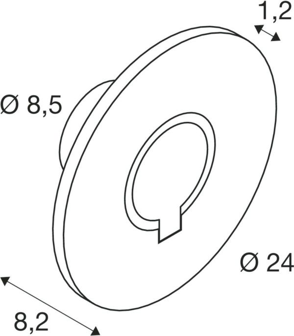 SLV I-RING Wandaufbauleuchte, Outdoor, IP65, dreh- und schwenkbar, 9,2W, 3000K, anthrazit (1007236)