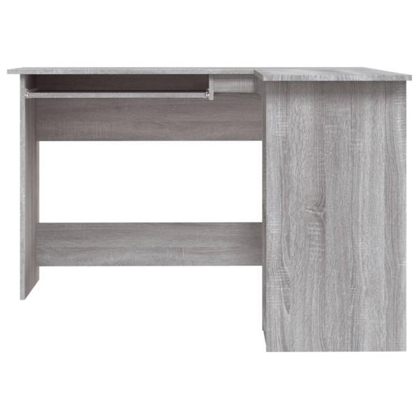 Eckschreibtisch Grau Sonoma 120x140x75 cm Holzwerkstoff