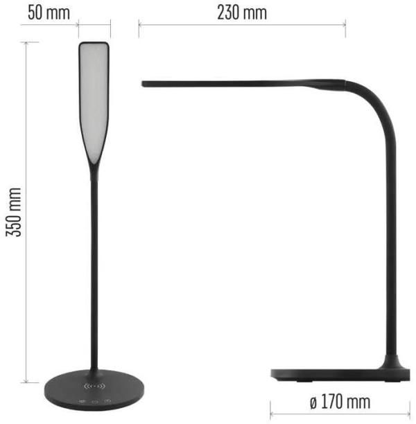 EMOS OSCAR Z7637B LED Schreibtischlampe, schwarz (1538200500)