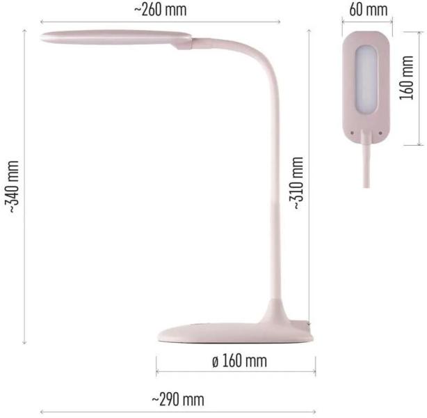 EMOS STELLA Z7602P LED Schreibtischlampe, rosa, 4000K (1538156000)