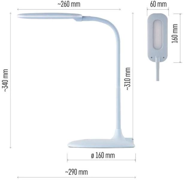 EMOS STELLA Z7602BL LED Schreibtischlampe, blau, 4000K (1538157000)