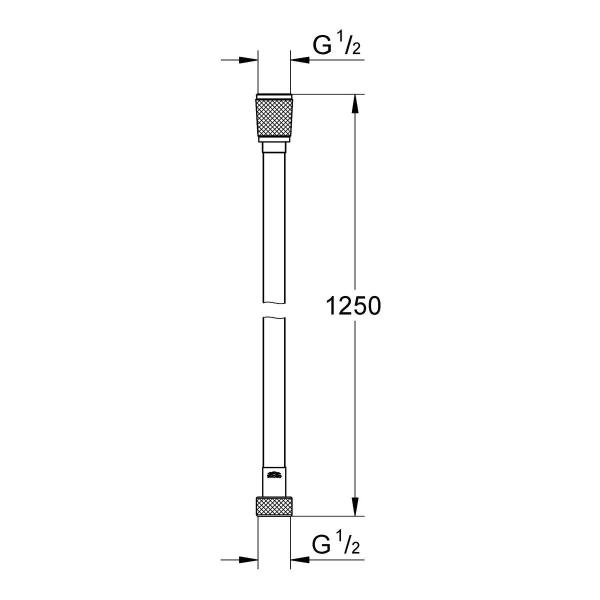 GROHE Silverflex Brauseschlauch, TwistStop, 1.250 mm, warm sunset (28362DA1)