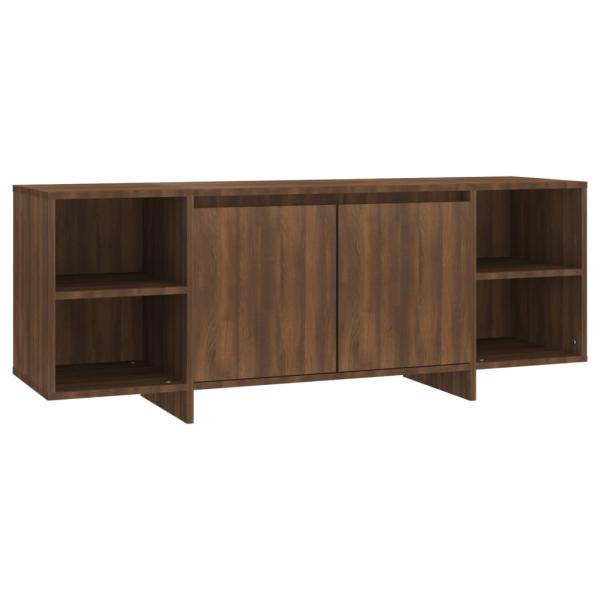 TV-Schrank Braun Eichen-Optik 130x35x50 cm Holzwerkstoff