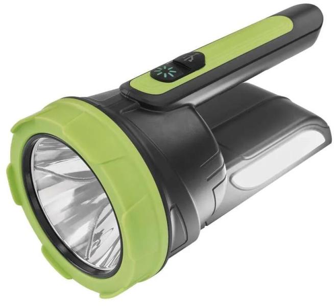 EMOS 1450000460 LED aufladbare Lampe, 210lm, 1 800mAh, schwarz-grün