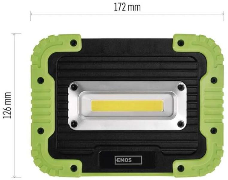 EMOS 1450000310 Aufladbarer COB LED-Strahler P4534, 600lm, 3000mAh