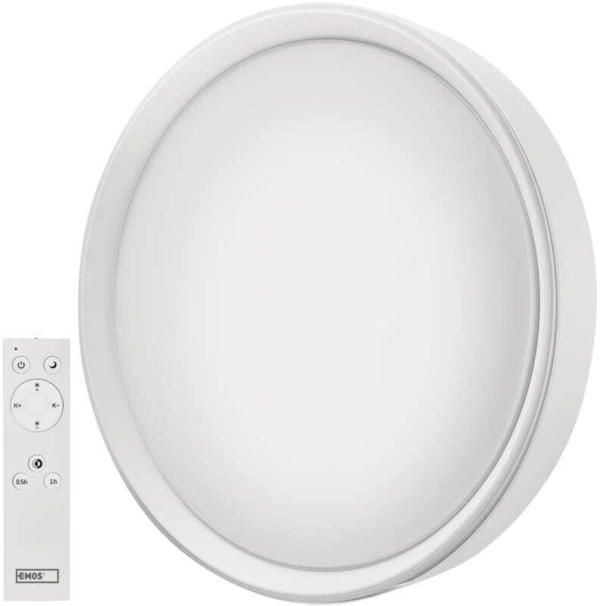 ARDEBO.de EMOS ILVI ZM5168 LED Deckenleuchte, rund, 30W, 180-1800lm, dimmbar, Ø 400mm, weiß (1539094300)