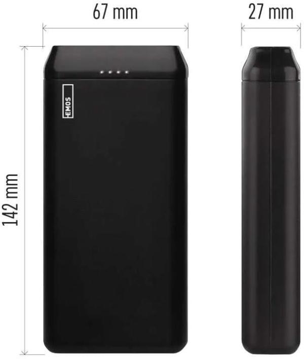 EMOS Alpha2 20 Powerbank, 20000 mAh, 10W, schwarz (1613052700)