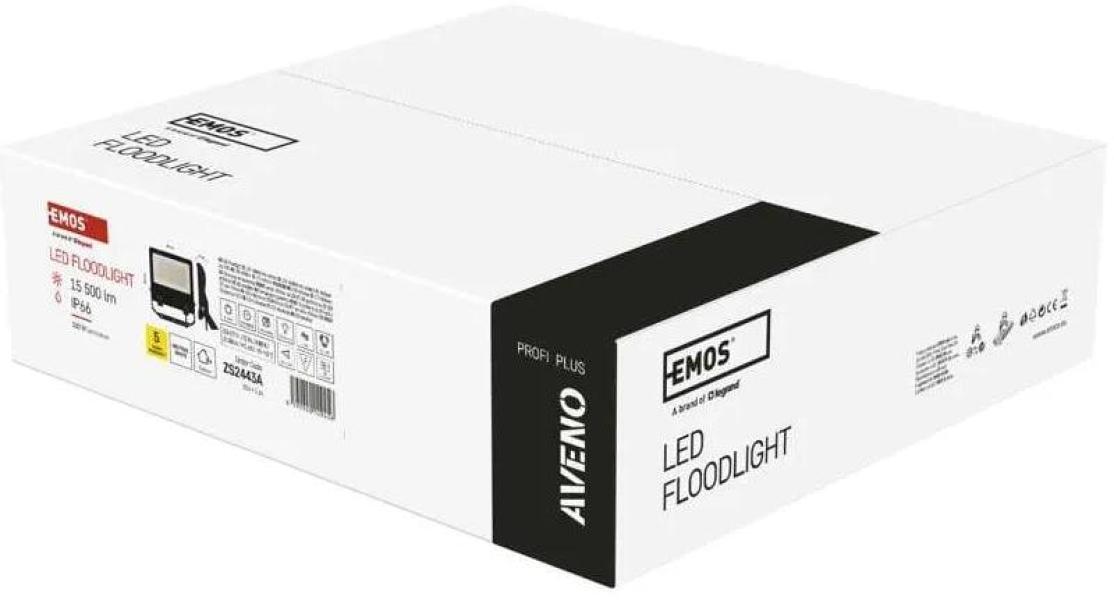 EMOS AVENO ZS2443A LED-Strahler, schwarz, 100W, 15500 lm, neutralweiß (1531244310)