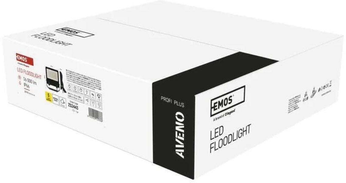 EMOS AVENO ZS2443 LED-Strahler, schwarz, 100W, neutralweiß (1531244300)