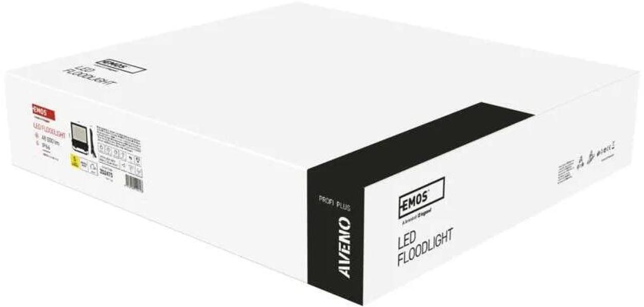 EMOS AVENO ZS2473 LED-Strahler, schwarz, 300W, 48000lm, neutralweiß (1531247300)