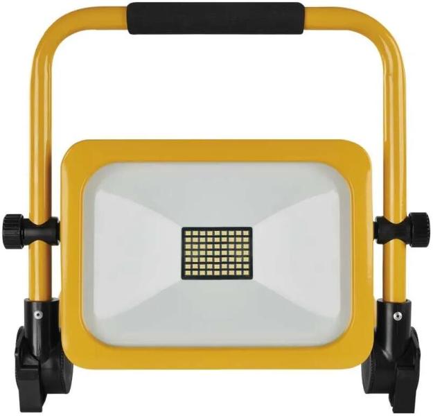 EMOS ACCO ZS2832 LED-Reflektor, Wiederaufladbar, tragbar, gelb, 30W, 3000lm, kaltweiß (1531283200)