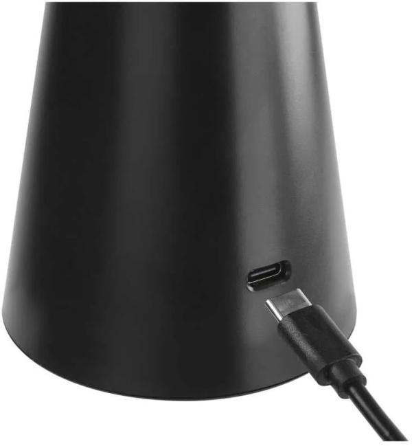 EMOS JASON Z7633 Schreibtischlampe, wiederaufladbar, schwarz (1538199000)