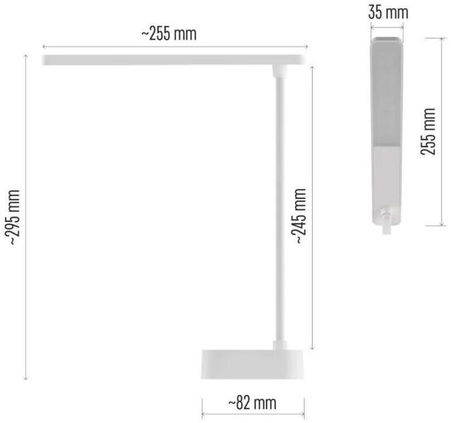 EMOS LUCY Z7626 Schreibtischlampe, wiederaufladbar, weiß (1538190000)