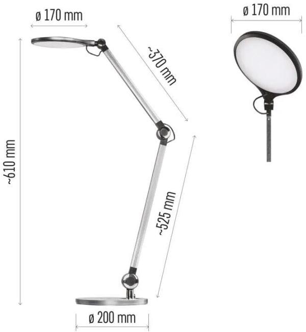 EMOS LUCAS Z7615 Schreibtischlampe, weiß (1538176000)