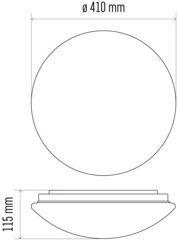 EMOS Cori ZM3413 LED Deckenleuchte, Bewegungsmelder, rund, 20W, IP44, neutralweiß (1539034130)