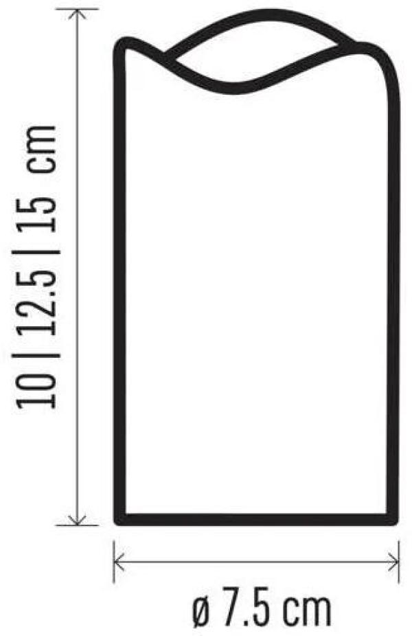 EMOS DCCV07 LED Dekoration, 3x Wachskerze, 3x 3x AAA, Innen, Vintage, Fernbedienung (1550001006)