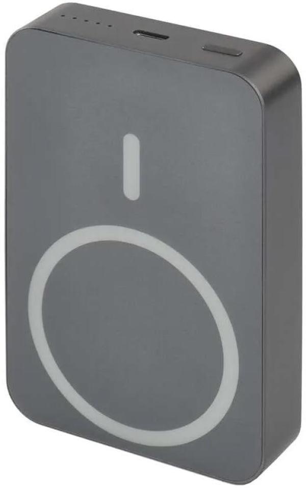 ARDEBO.de EMOS WI 1046 Powerbank, 10000 mAh, 20W, Wireless, grau (1613055101)