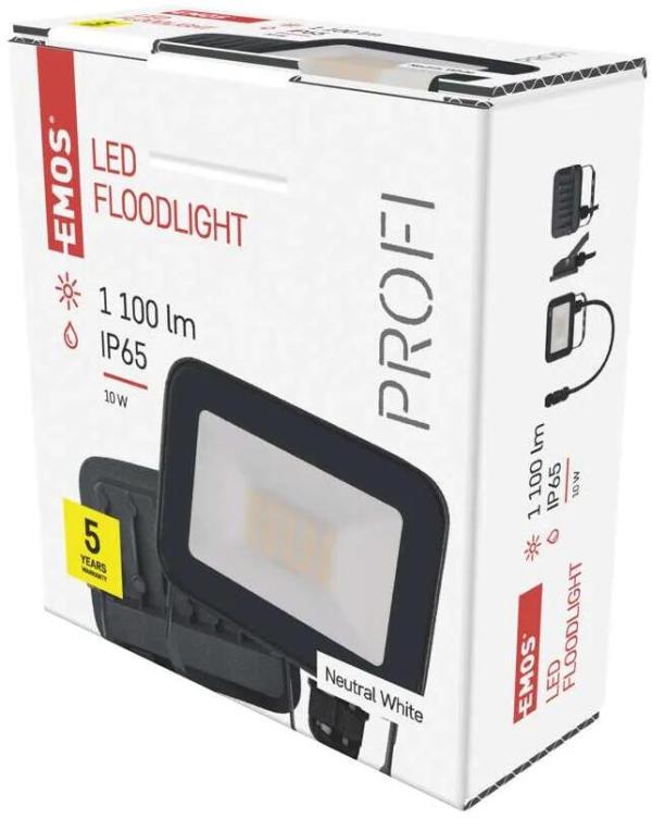 EMOS PROFI ZS2612 LED-Flutlicht, anthrazit, 10W, 1100lm, neutralweiß (1531242612)