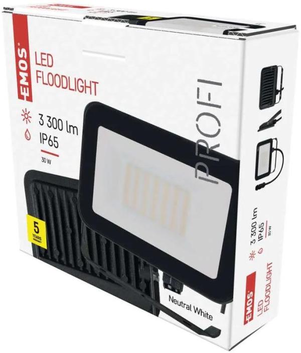 EMOS PROFI ZS2632 LED-Flutlicht, anthrazit, 30W, 3300lm, neutralweiß (1531242632)