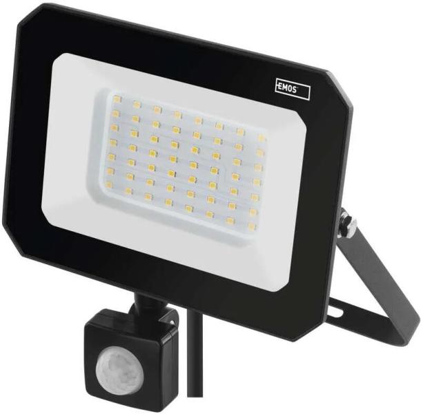 ARDEBO.de EMOS SIMPO ZS2343 LED-Reflektor mit Bewegungssensor, schwarz, 50W, 5000lm, neutralweiß (1531234300)