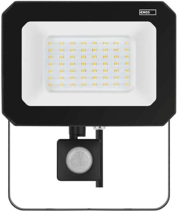 EMOS SIMPO ZS2343 LED-Reflektor mit Bewegungssensor, schwarz, 50W, 5000lm, neutralweiß (1531234300)