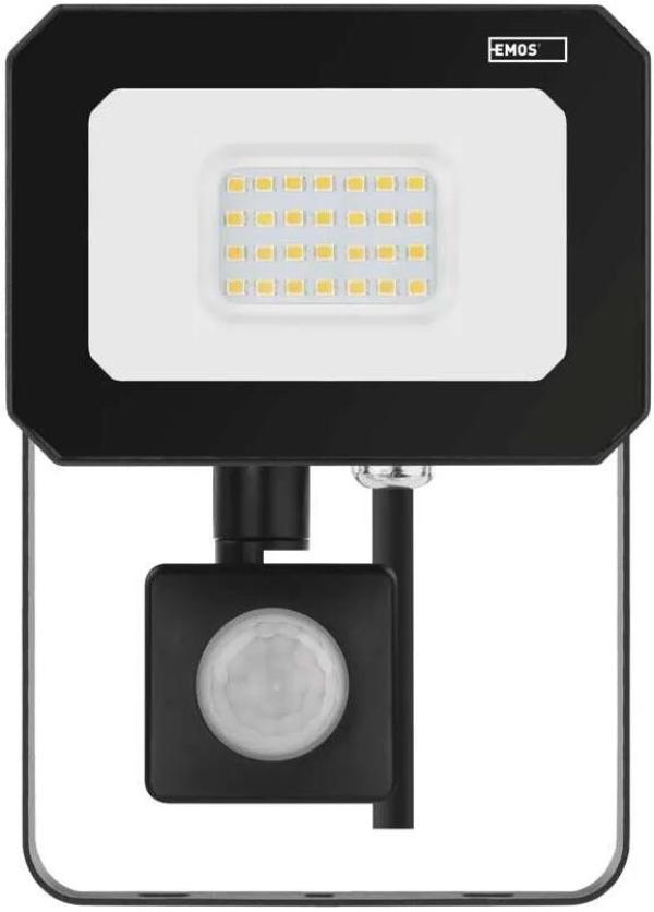 EMOS SIMPO ZS2323 LED-Reflektor mit Bewegungssensor, schwarz, 20W, 2000lm, neutralweiß (1531232300)