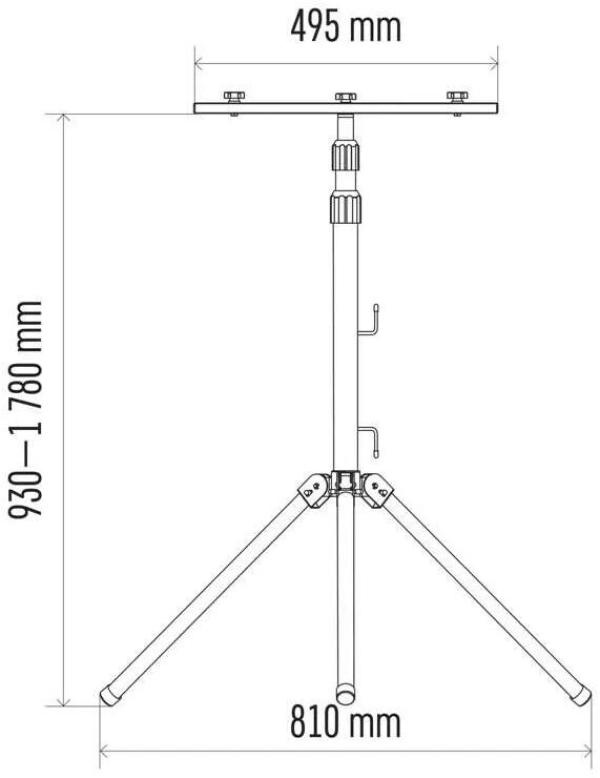 EMOS ZS9510 Stativ für zwei Scheinwerfer (1531950010)