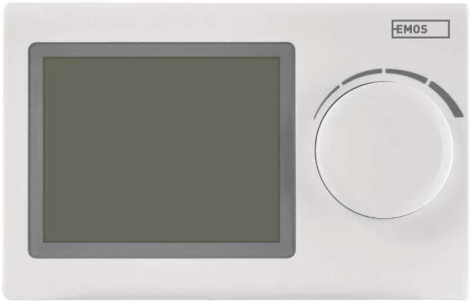 EMOS P5604 Raumthermostat, manuell, verkabelt, 8A, weiß (2101106000)