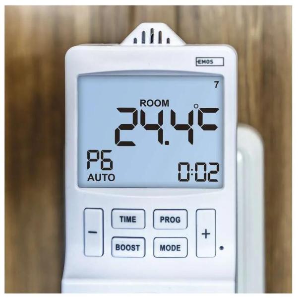 EMOS P5660SH 2in1 Steckdosenthermostat mit digitaler Zeitschaltuhr, Schuko, weiß (2106000200)