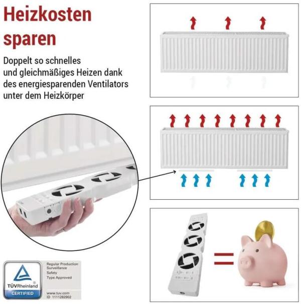 EMOS RADIATOR FAN EXTENSION UNIT P56EXT1 Verbindungskabel für Heizkörper-Ventilator (P56EXT1)