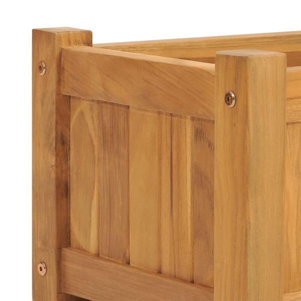 Hochbeet 150x30x25 cm Massivholz Teak 