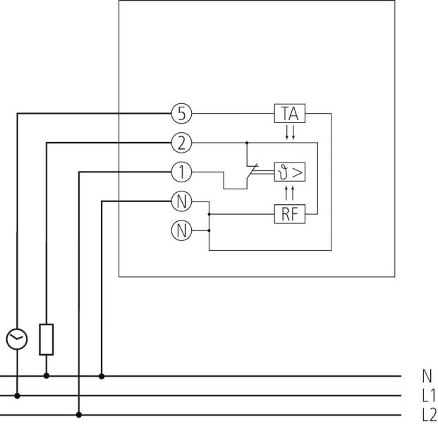 Theben RAMSES 703 Raumthermostat mit thermischer Rückführung, IP 30, weiß (7030001)