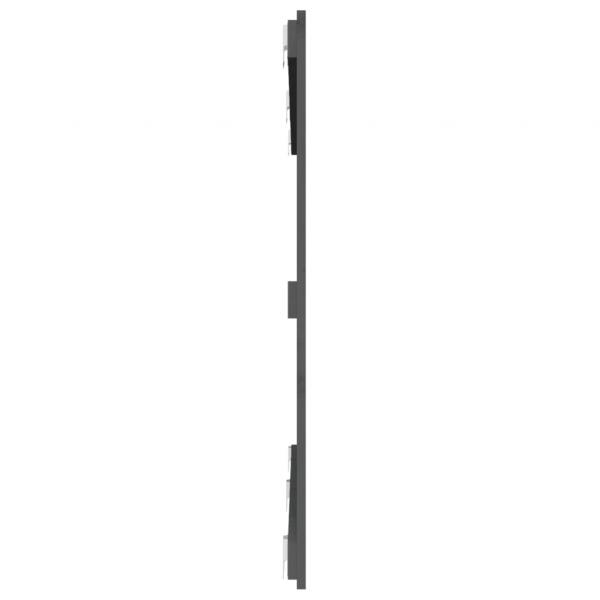 Wand-Kopfteil Grau 159,5x3x90 cm Massivholz Kiefer