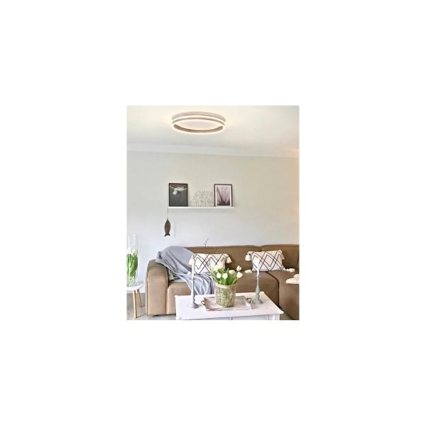 Paul Neuhaus Q-Vito LED-Deckenleuchte, 39W, 4000lm, Smart Home, silber (8416-55)