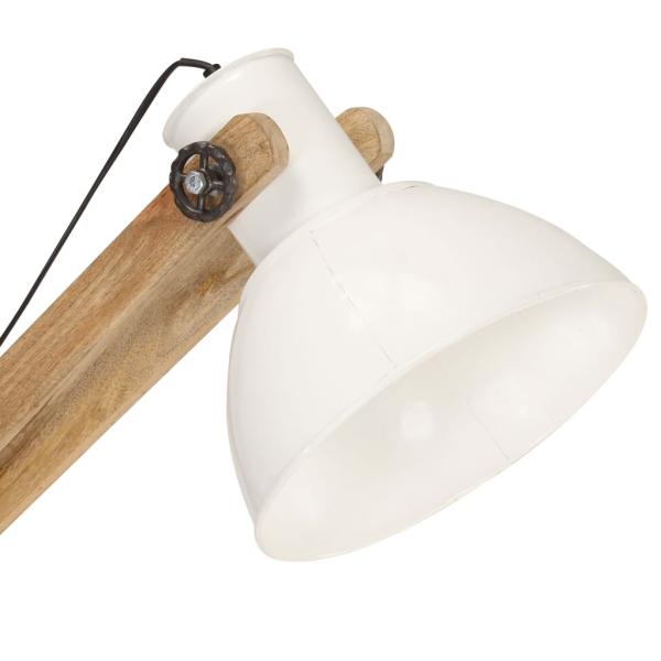 Stehlampe Weiß Mango Massivholz E27