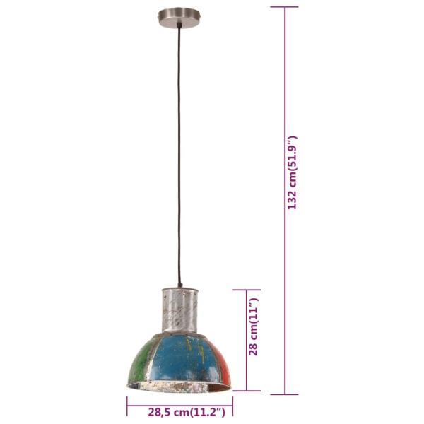 Hängelampe Industrie-Stil 25 W Mehrfarbig Rund 28,5 cm E27