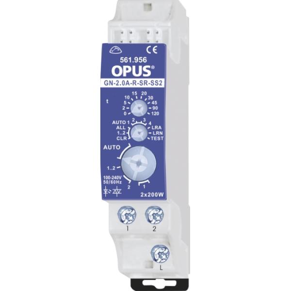 OPUS-GREENNET 2.0-Aktor-REG,2-f.Stromstoß -Relais 200W je S, geräuschlos