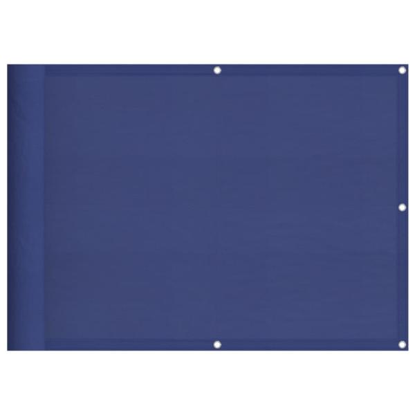 Balkon-Sichtschutz Blau 75x1000 cm 100 % Polyester-Oxford