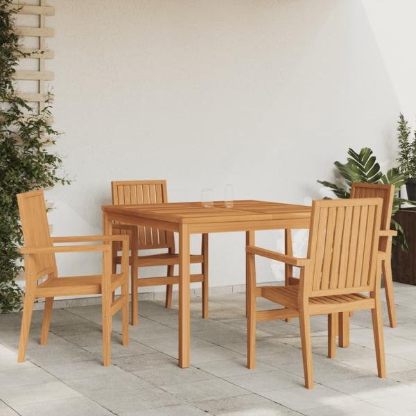 ARDEBO.de - 5-tlg. Garten-Essgruppe Massivholz Teak