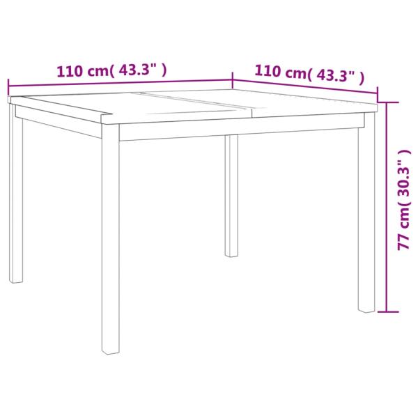 5-tlg. Garten-Essgruppe Massivholz Teak