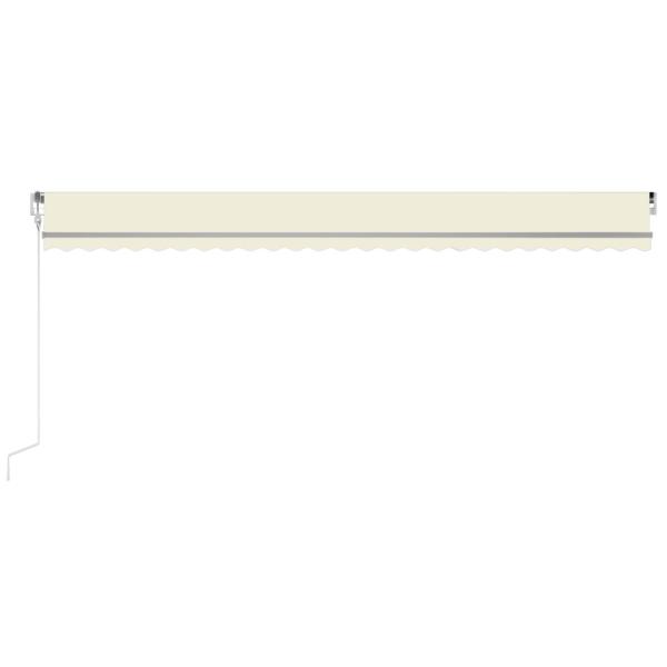 Markise Automatisch Einziehbar 600x350 cm Creme