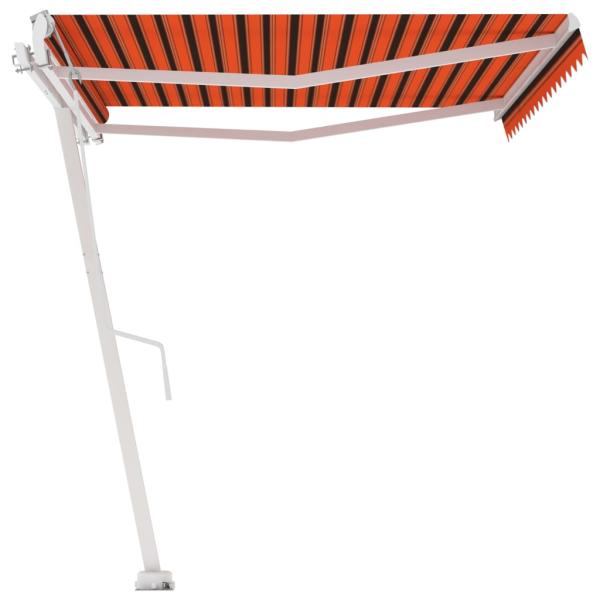 Standmarkise Automatisch 450x350 cm Orange/Braun