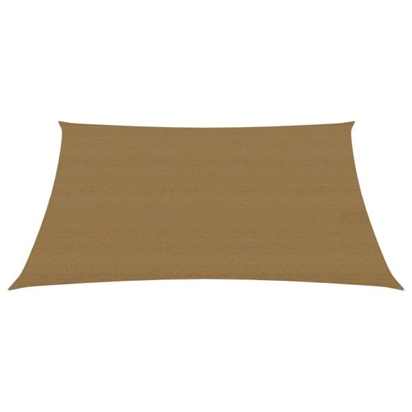 Sonnensegel 160 g/m² Taupe 3x4 m HDPE